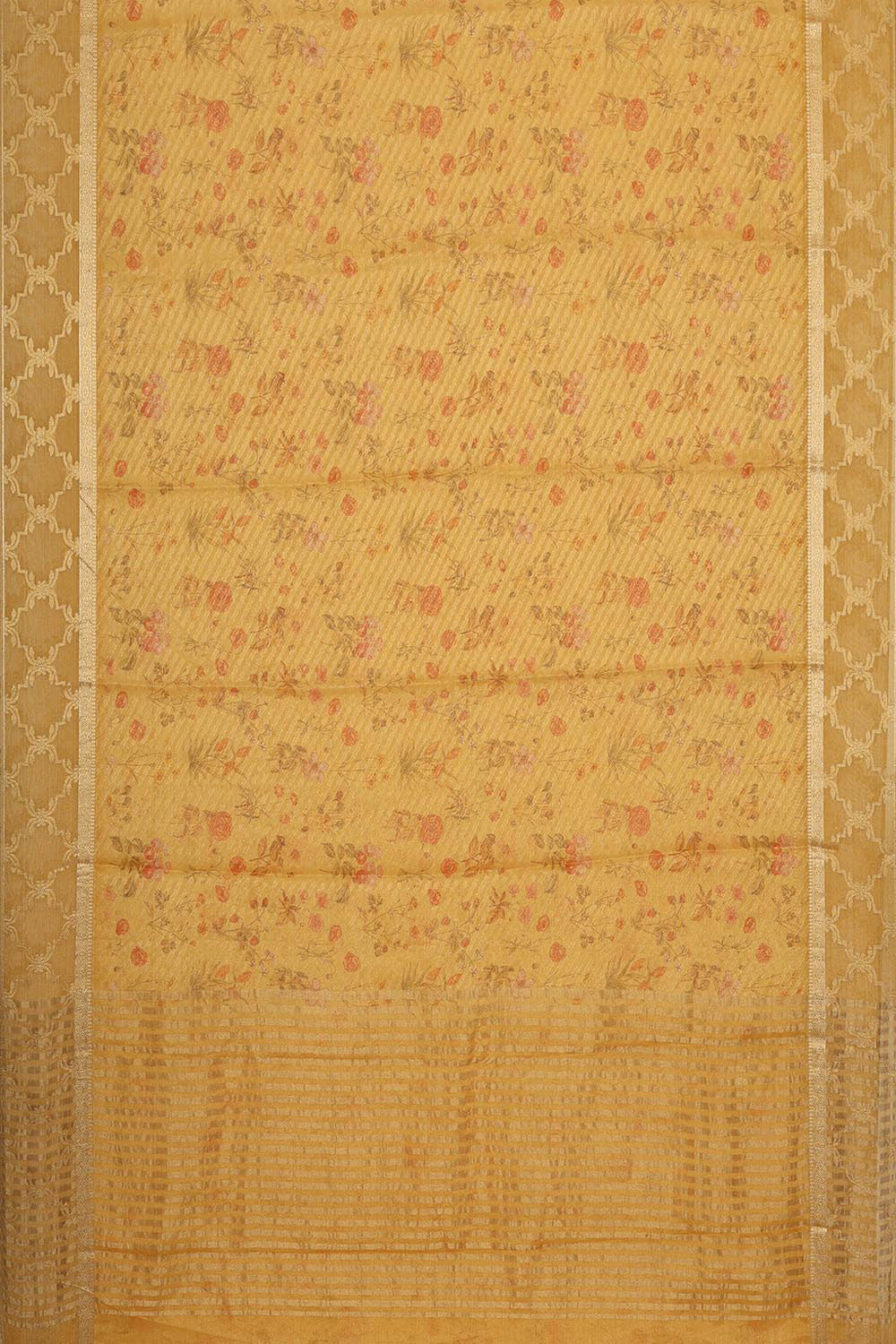 Image of Georgette Mustard Saree